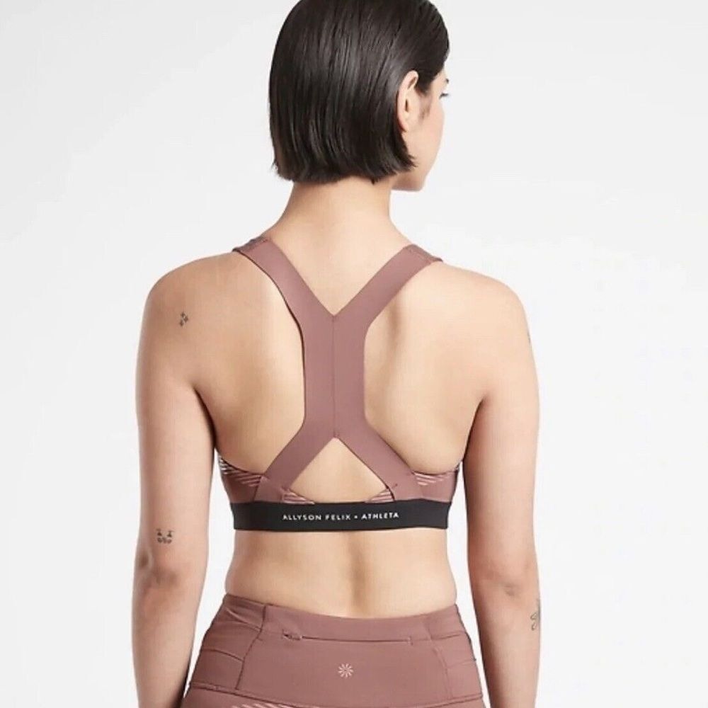 Athleta X Allyson Felix Ultimate Legend Sports Bra Rose/Palermo Pink small